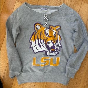 LSU Hockey Style crew neck